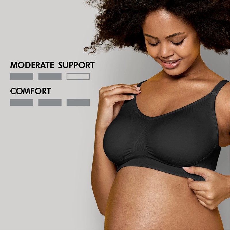 Medela Women's Keep Cool Ultra Black XL Bra, black