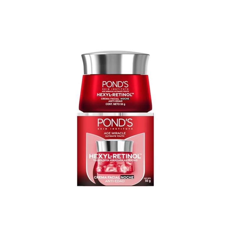 PONDS Crema Facial Antiedad Noche Age Miracle Ultimate Youth con