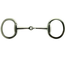 Coronet Flat Ring Eggbutt Snaffle Bit, 4 3/4-Inch