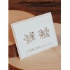 Wales/Welsh Dragon Stud Earrings/Ear Studs - 10mm W X 8mm