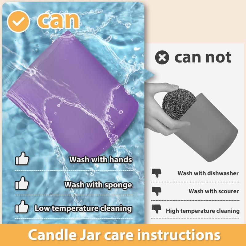 SHOWIN 14 OZ Thick Candle Jars for Making Candles 12