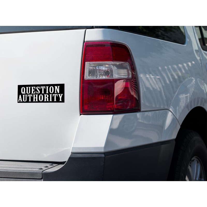 Question Authority Bumper Sticker Decal for Cars, Laptops, Lockers and