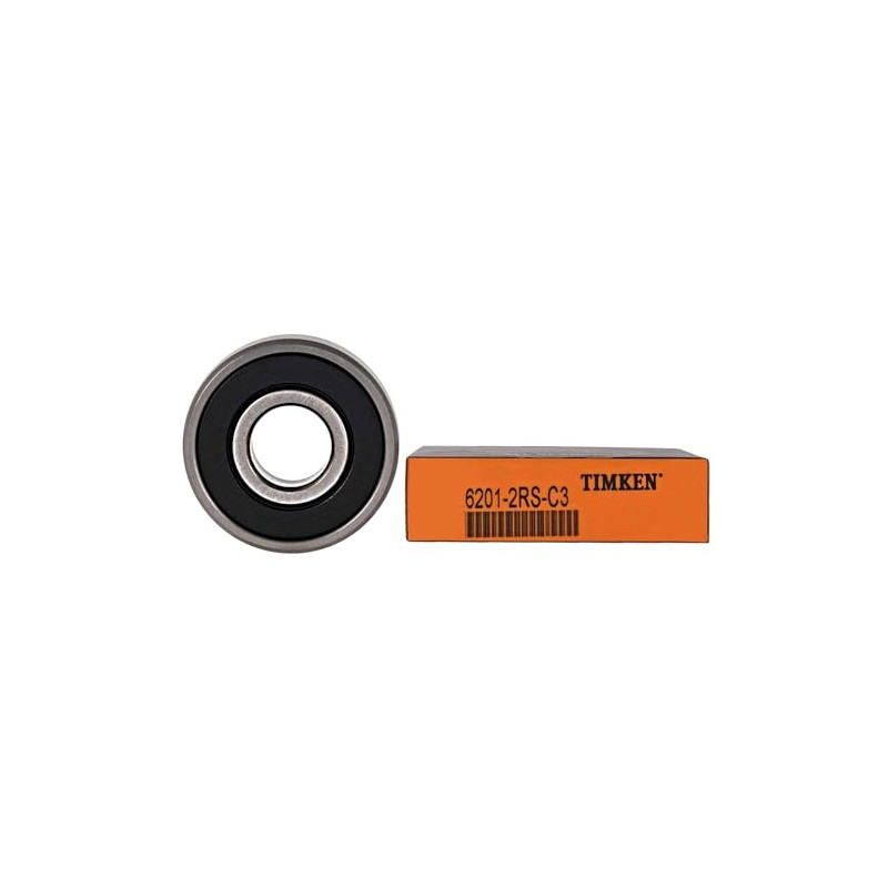 TIMKEN 6201-2RSC3 4 Pcs Double Rubber Seal Bearings 12x32x10mm,C3 Clearance,