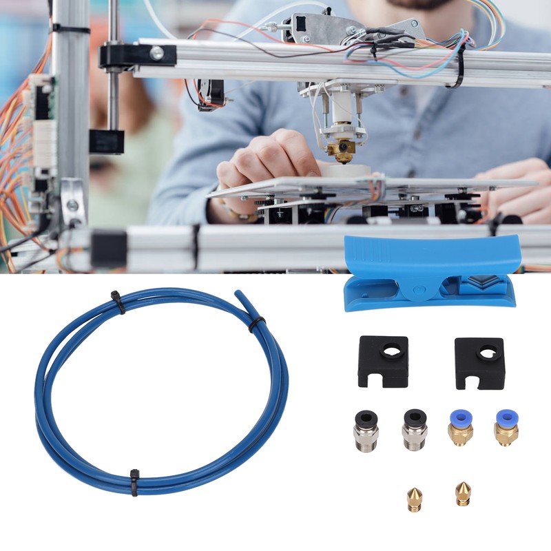 3D Printer Parts Kit With PTFE Tube Silicone Case PC4‑M6