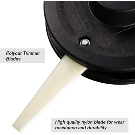 BGTOOL 12Pcs Plastic Blades Replacement for STIHL Grass Trimmer Polycut 5-3,6-3,7-3,10-3,20-3,40-3,41-3