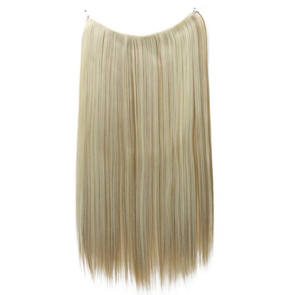 PRETTYSHOP 20" 1 Weft Extension With Elastic Band Hair Extensions Hairpiece Straight Blond Mix E107