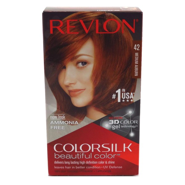Revlon Colorsilk #42 Medium Auburn (3 Pack)