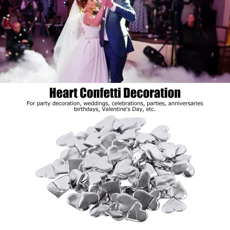 400pcs Heart Shape Petals Heart Shaped Confetti for Valentine's Day
