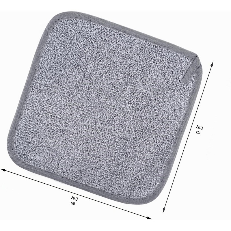 Paño Desmaquillante Facial de Microfibra POLYTE, 6 Piezas (20.3x20.3 cm)