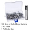 100 Sets Grommet Eyelet Tools Kits Metal Eyelet Punch Set