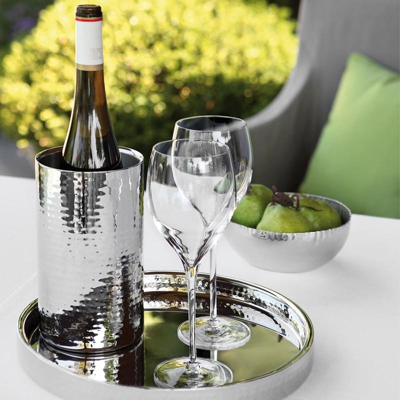 Fink 105002 Kalas Stainless Steel Champagne/Wine Cooler, Silver, 19 x