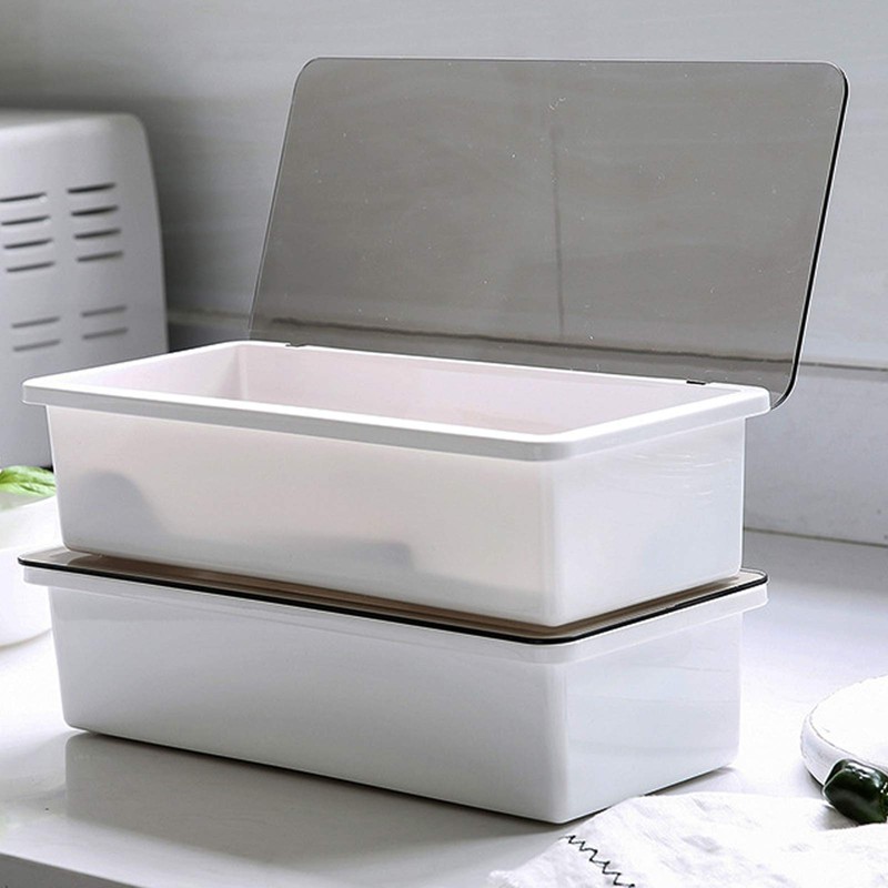 JMYDecor Food Storage Box Cutlery Utensil Storage Box with Lid