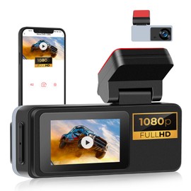 CAMECHO USB DashCam Car 1080P for Android Car Radio, Dash Cam Mini with 2 Inch Screen, Built-in WiFi GPS, ADAS, Super Night Vision, Loop Recording, 24 Hours Parking Mode