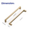 Ravinte Champagne Bronze Kitchen Square Cabinet Handles 7-1/2 Inch 5