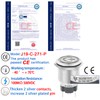 15 Amp 19mm 3/4'' Momentary Push Button Switch 110V-120V AC