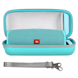 Mchoi Hard Portable Case Fits for JBL Charge 4 / Charge 5 Waterproof Bluetooth Speaker with Shoulder Strap, Case Only, Teal