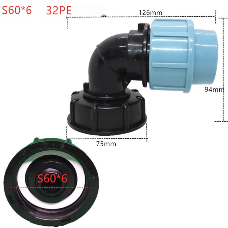 IBC Water Tank Faucet Adapter, IBC Tote Tanks Hose Fitting
