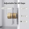 Elfthloo Adjustable Magnetic Door Ball Catch Silver, 2 Pack