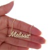 AOLO Gold Plated Dainty Melissa Pendant Necklace Name Melissa