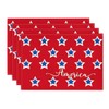 Artoid Mode America Stars Block Patriotic 4th of July Placemats