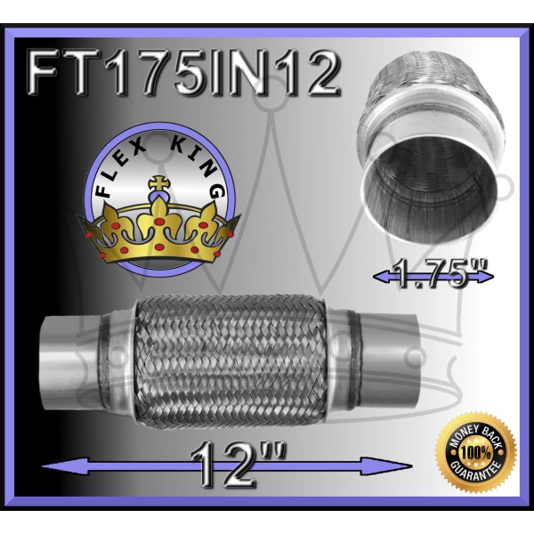 FLEX KING UNIVERSAL FLEX PIPE 1.75" X 12" WITH NECK