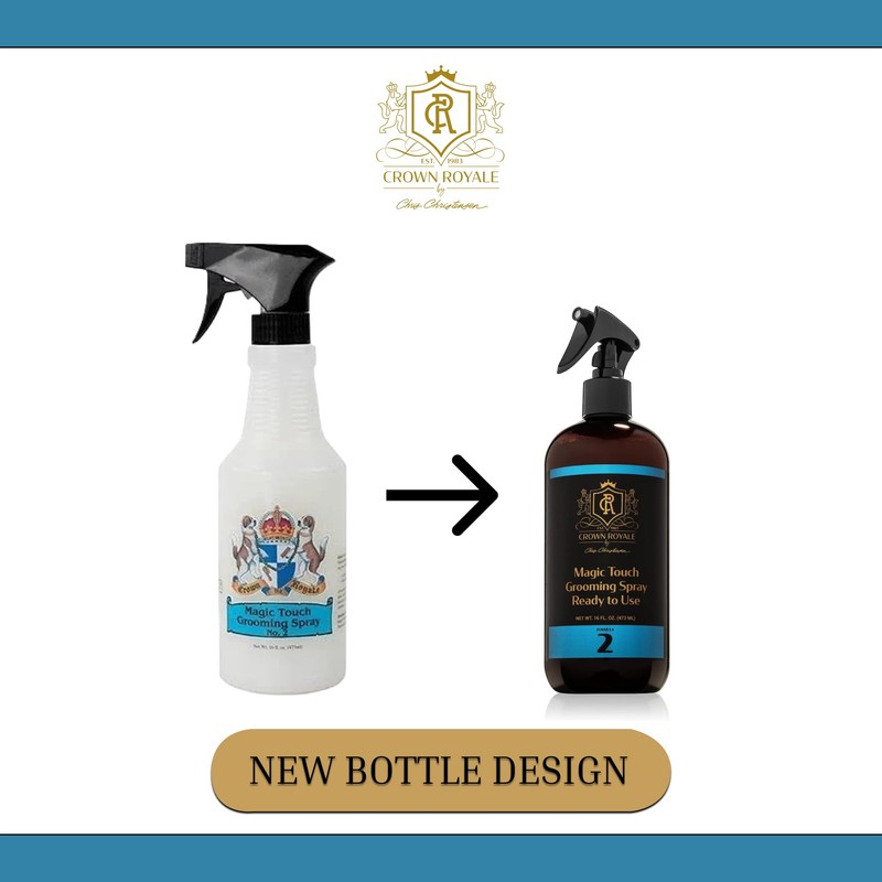 Crown Royale Magic Touch Formula 2 Pet Grooming Spray Ready-to-Use,