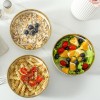 LETAOTAO Luxury Gold Rim Porcelain Dinnerware Set Nordic Style High