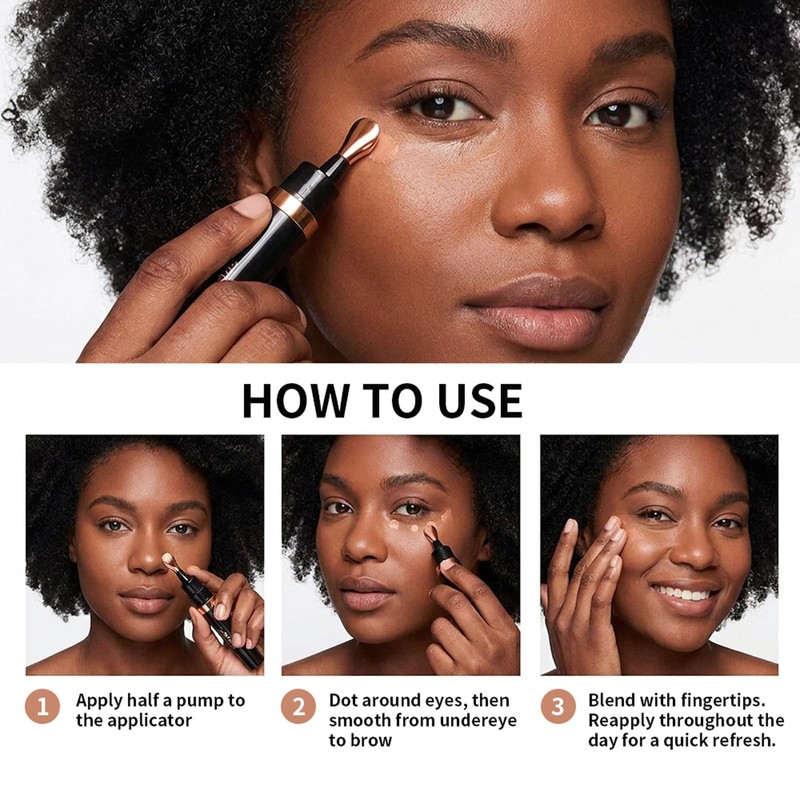 Under Eye Concealer for Dark Circles Puffiness and Fine Lines,