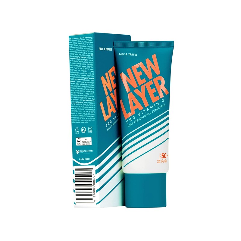 NEW LAYER Face Sun Cream SPF 50+ Pro Vitamin D