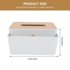 Japanese Style Tissue Box Storage Container Lid Multipurpose Facial Tissue Holder Home Office Kitchen Bathroom Elegant Napkin Organizer Dispenser