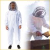 Professional Bee Suit Comfortable Breathable White Double Side Large Pocket