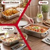 Extra Deep Stainless Steel Lasagna Pan with Loop Handles &