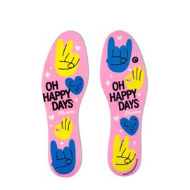 Christou 1910 Fresh Oh Happy Days Aromatic Insoles with Odour Control, Sweat-Absorbing Effect and Cooling Comfort (Happy Pink, 5-11)