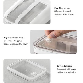 ETOFIXEE Greek Yoghurt Strainer, Yoghurt Strainer with Lid, 1100 ml Reusable Yoghurt Filter for Making Thick Greek Yoghurt Soybean Milk