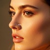 AceFun 18g Clear Nose Studs for Work School L Shape