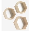 Wooden World - Wall Shelf - Geometric Hexagon Honeycomb Shelf