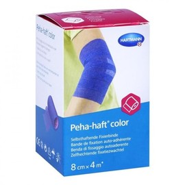 PEHA-HAFT Colour Fixing Tape Latex-Free 8 cm x 4 m Blue Pack of 1