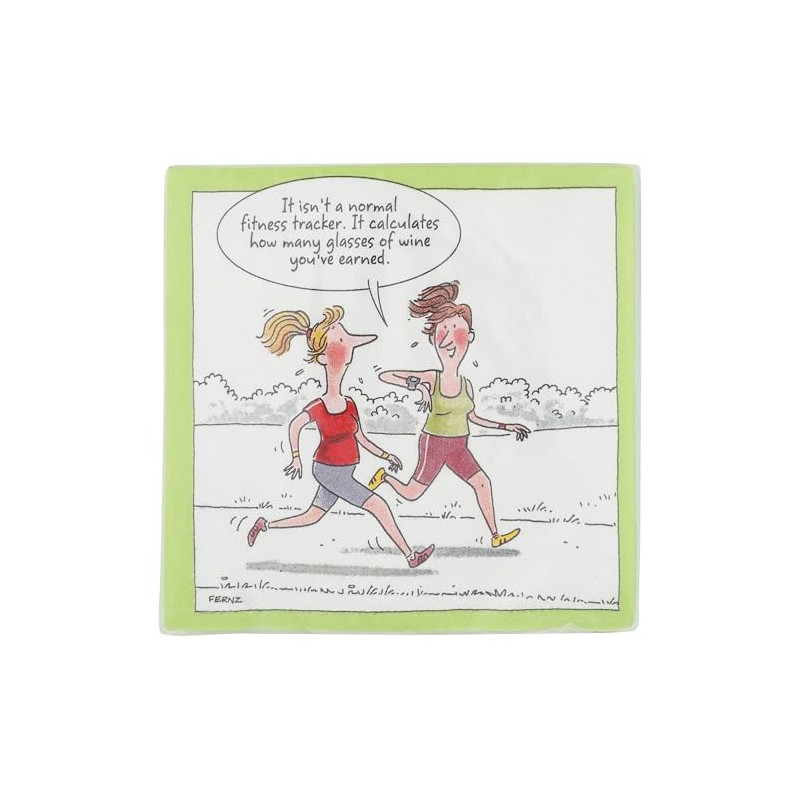 Design Design Glasses of Wine Tracker Cocktail Napkins