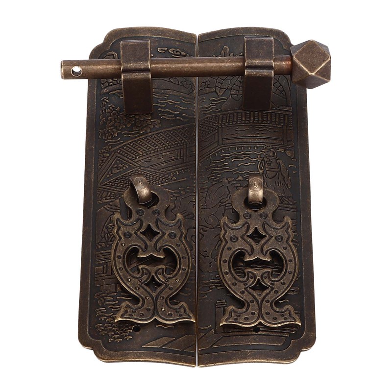 Antique Drawer Pendant Pulls Beautifully Engraved High Hardness Brass Book