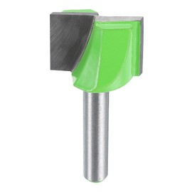 sourcing map Bottom Cleaning Router Bit 1/4" Shank Carbide Tipped Spoilboard Surfacing Planing CNC Mortising Bit for Slab Flattening Woodworking, 7/8" (22mm) Dia 5/8" (16mm) Depth