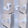 Rosebe Surveillance/Security Camera Mounting Bracket Clip Stand [Iron White] Security