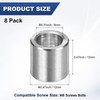 M METERXITY 8PCS M8 304 Stainless Steel Spacers 8mm ID