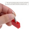 sourcing map 6pcs Plastic Hex Shank Screwdriver Bit Holder Organizer