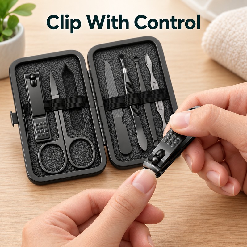 Professional Manicure & Pedicure Nail Care Set – Stainless Steel