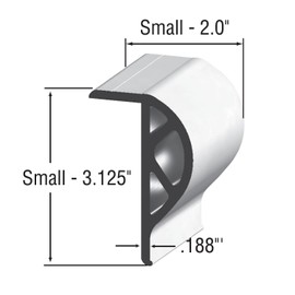 Taylor Made Products 46012 SM COM P-Shape Dock Coil Retail Pack, 10-Feet, White