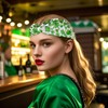 BYETOCE St. Patrick's Day Stretchy Headband Lucky Shamrock Thick Hair