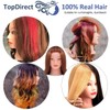 TopDirect Training Head 18inch 100% Real Hair Cosmetology Hairdressing Mannequin