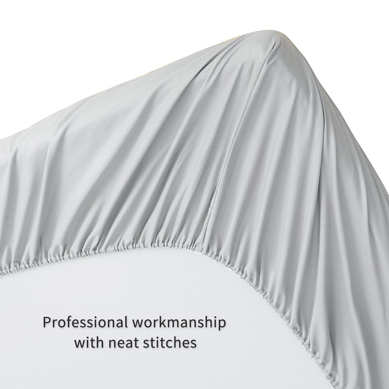 Tifschlaf King Size Fitted Sheet - Grey Kingsize Bed Sheet