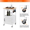 Yaheetech Rolling Kitchen Island with Single Door Cabinet, Kitchen Cart