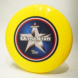 Discraft Center Print Super Color Ultra Star Ultimate Frisbee Sport Flying Disc White